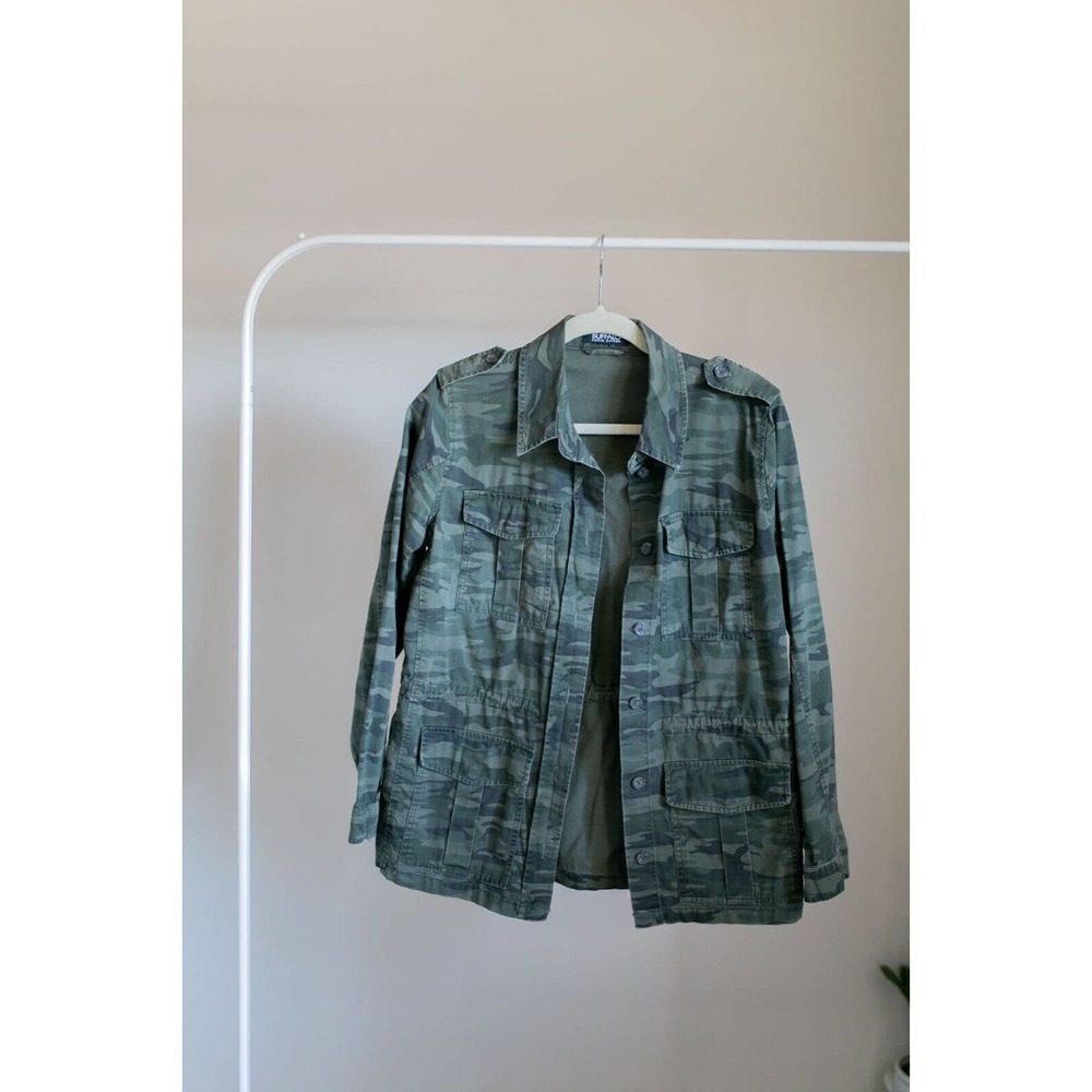 Buffalo by David Bitton women’s camo button down light jacket SZ L